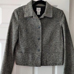 Cropped Wool Suit Set